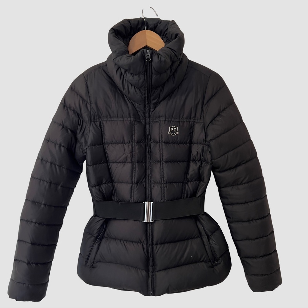 Pearly Gates Black Belted Goose Down Puffer Jacket Size 2 ($700)